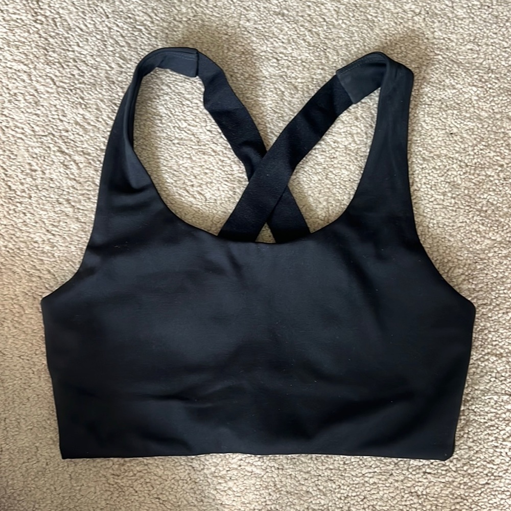 Black “Simone” High Support Sports Bra